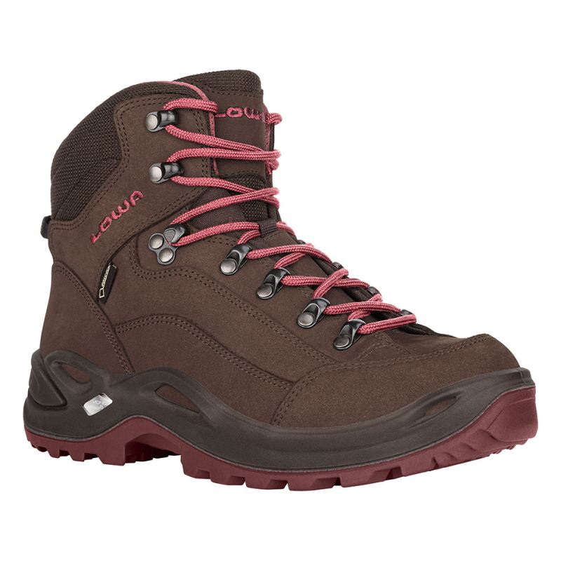 Lowa | Renegade GTX Mid Ws für Damen, Espresso/Beere | Sofort lieferbar