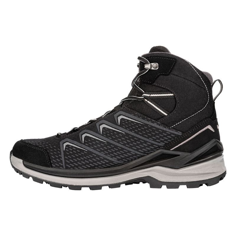 Lowa | Herren Ferrox Pro GTX Mid, Schwarz/Hellgrau | Schneller Versand