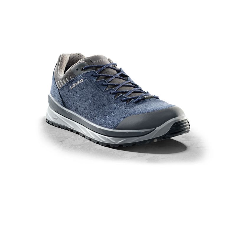 Lowa | Herren Malta GTX Lo, Blau/Grau | Schneller Versand