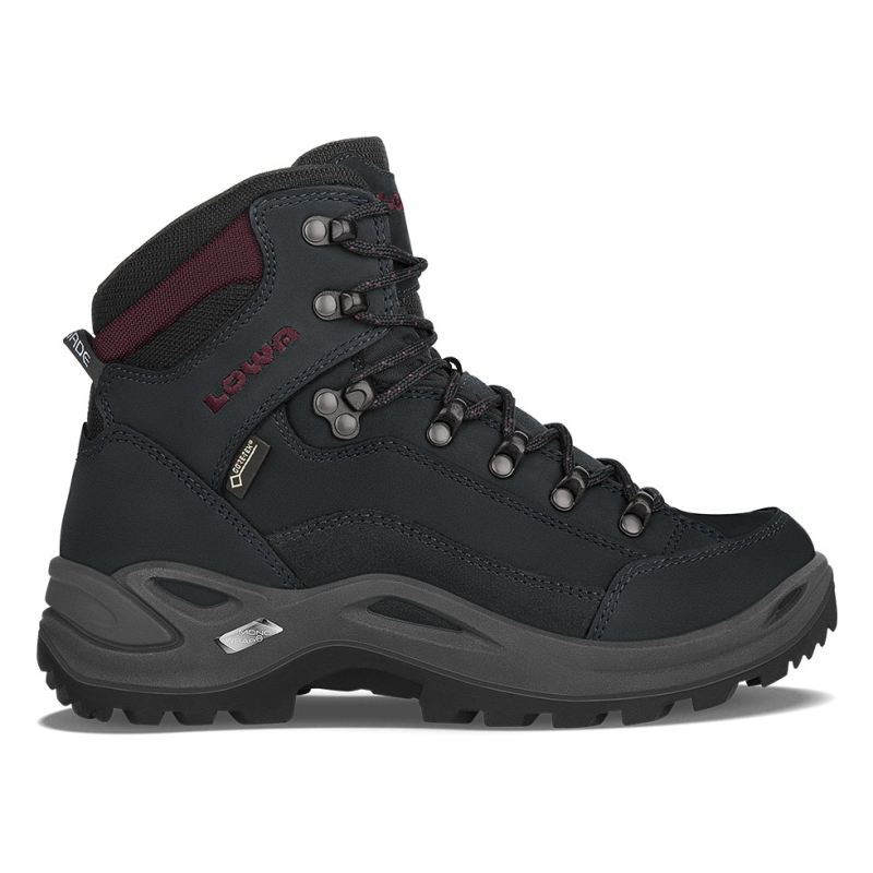 Lowa | Damen Renegade GTX Mid Ws – Schwarz/Burgund | Sofort lieferbar