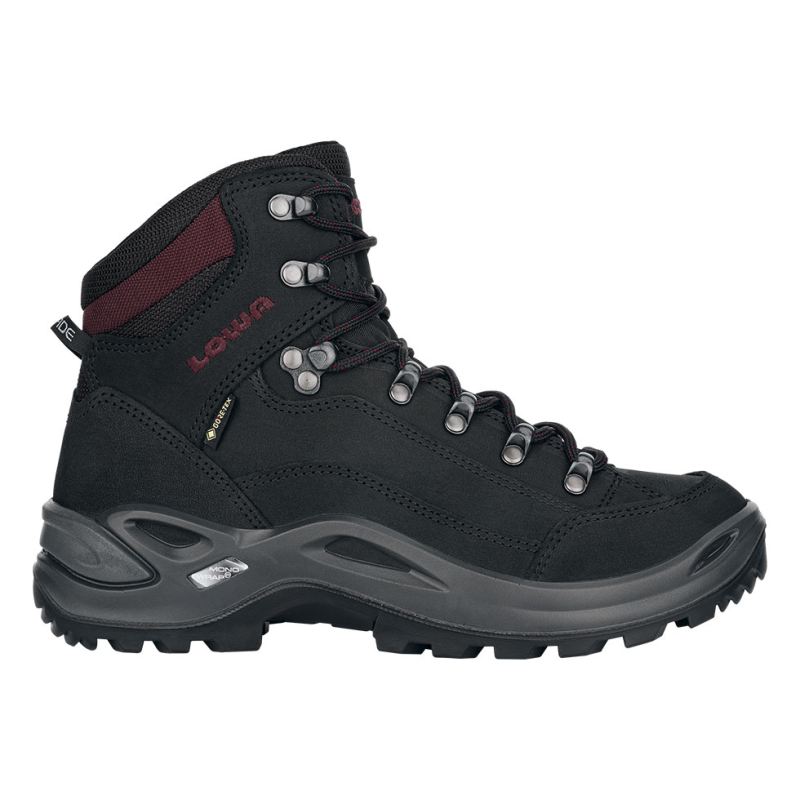 Lowa | Damen Renegade GTX Mid Ws – Schwarz/Burgund | Sofort lieferbar