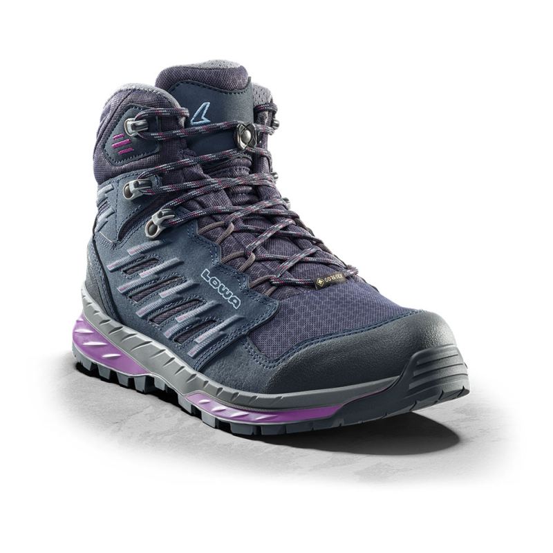 Lowa | Trek Evo GTX Mid Ws für Damen, Marineblau/Beere | Sofort lieferbar