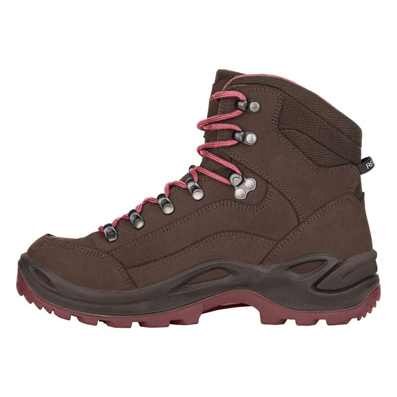 Lowa | Renegade GTX Mid Ws für Damen, Espresso/Beere | Sofort lieferbar
