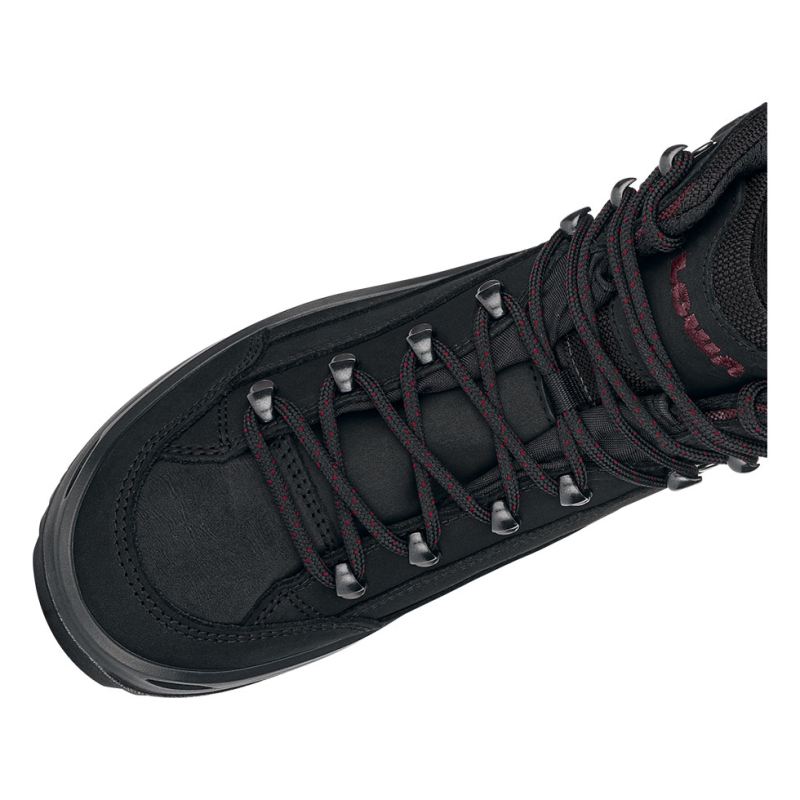 Lowa | Damen Renegade GTX Mid Ws – Schwarz/Burgund | Sofort lieferbar